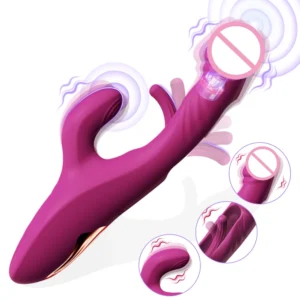 3-IN-1 Rabbit Vibrator G Spot Massager 10 Vibration &10 Tapping Modes Clitoral Stimulator Female Masturbator Women Sex Toys