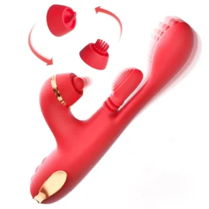 5 IN 1 Tapping Thrusting Dildo Vibrator for Women G Spot Vibrator Kneading Clit Stimulator Female Masturbator Adult Sex Toys ﻿