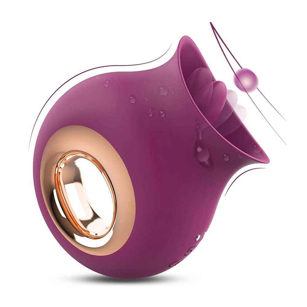 G-spot Clitoral Licker Tongue Vibrator Nipples Vagina Orgasm Sucking Massager Stimulator Female Masturbator Sex Toys for Couples